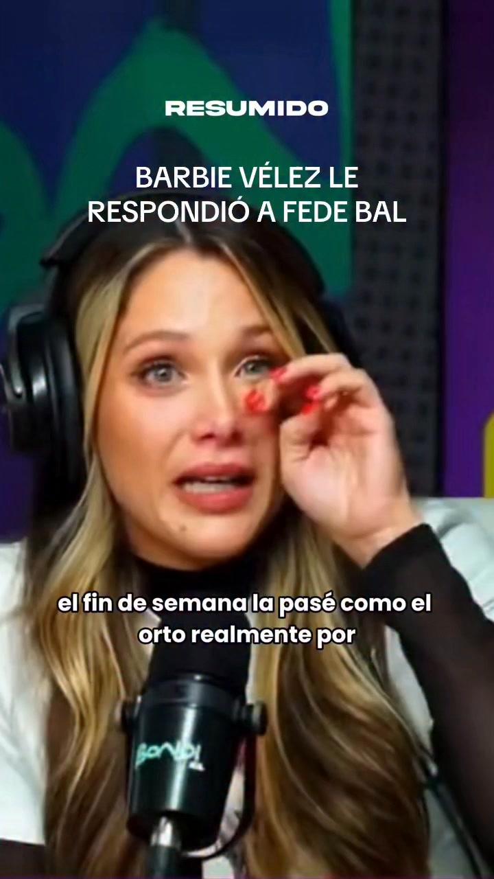 Barbie Vélez le respondió a Fede Bal después de que él hablara sobre la denuncia de violencia de género que ella hizo en 2016