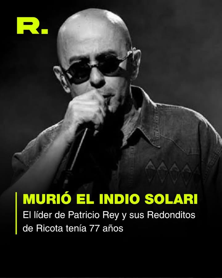 Carlos Alberto Solari, el cantante de “Patricio Rey y sus Redonditos de Ricota” tenía 77 años y sufría mal de Parkinson
