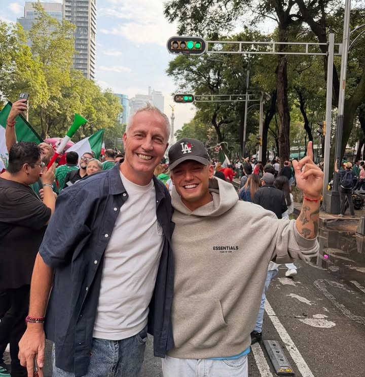 Ian Lucas y Marley estuvieron en el partido de México contra Sudáfrica en el Mundial 2026 ⚽️