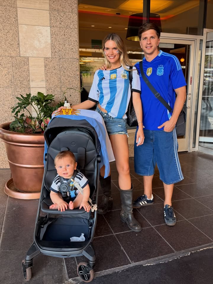 Eva Bargiela compartió estas fotos con Gian Simeone y su hijo Faustino 💗