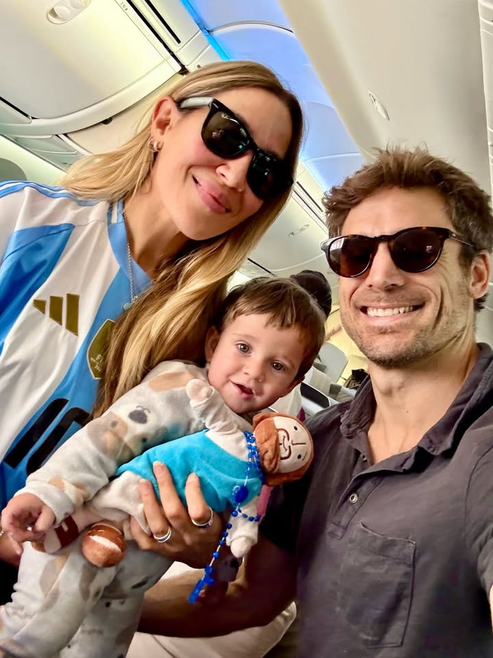 Jimena Barón compartió esta foto con Tuma Palleiro y su hijo Arturo