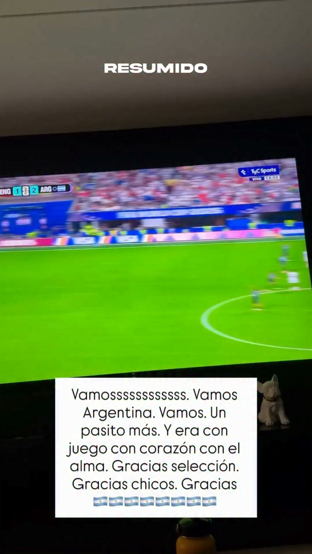 Ángel Di María subió este video alentando a La Scaloneta