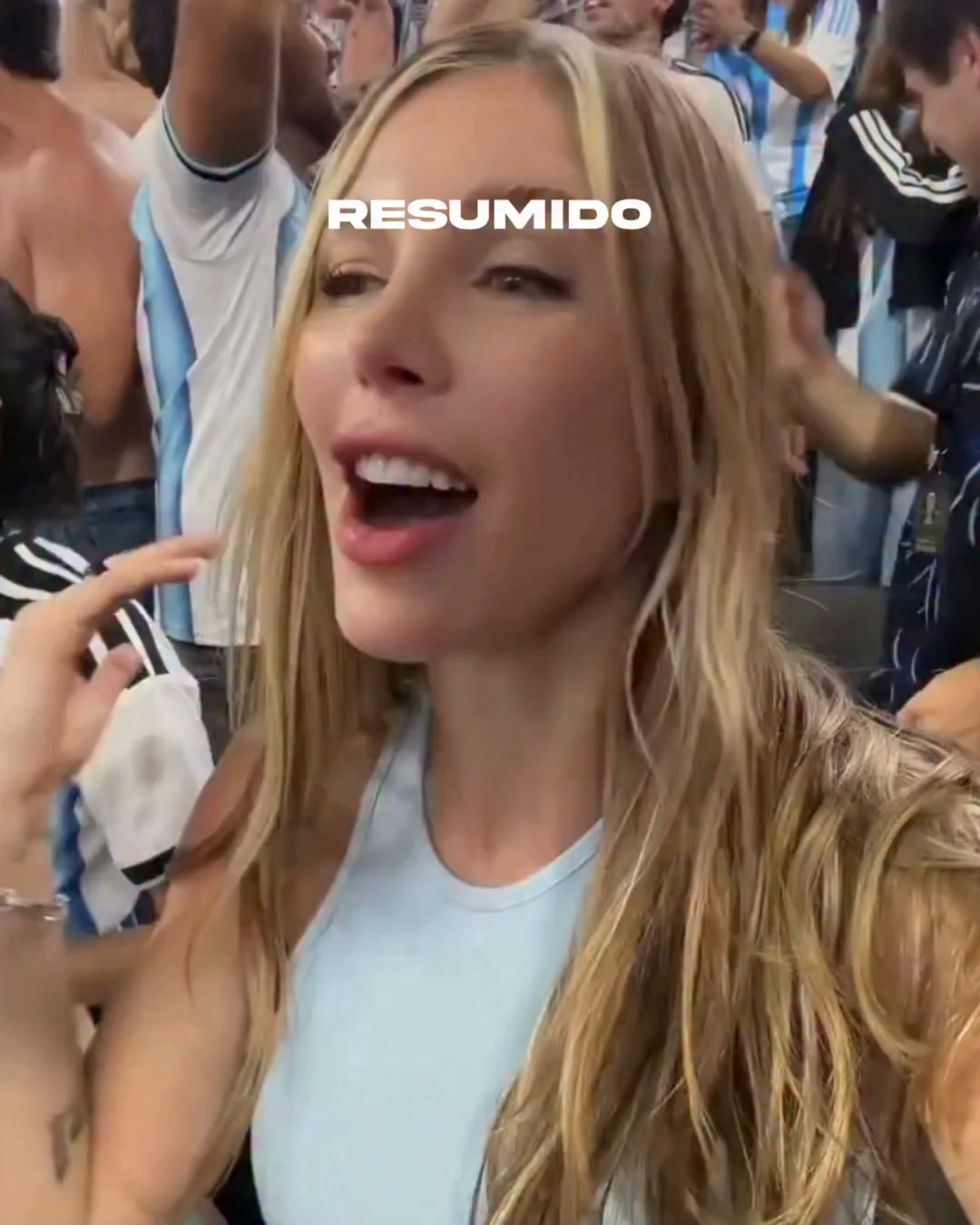 Romina Malaspina subió este video alentando a La Selección Argentina