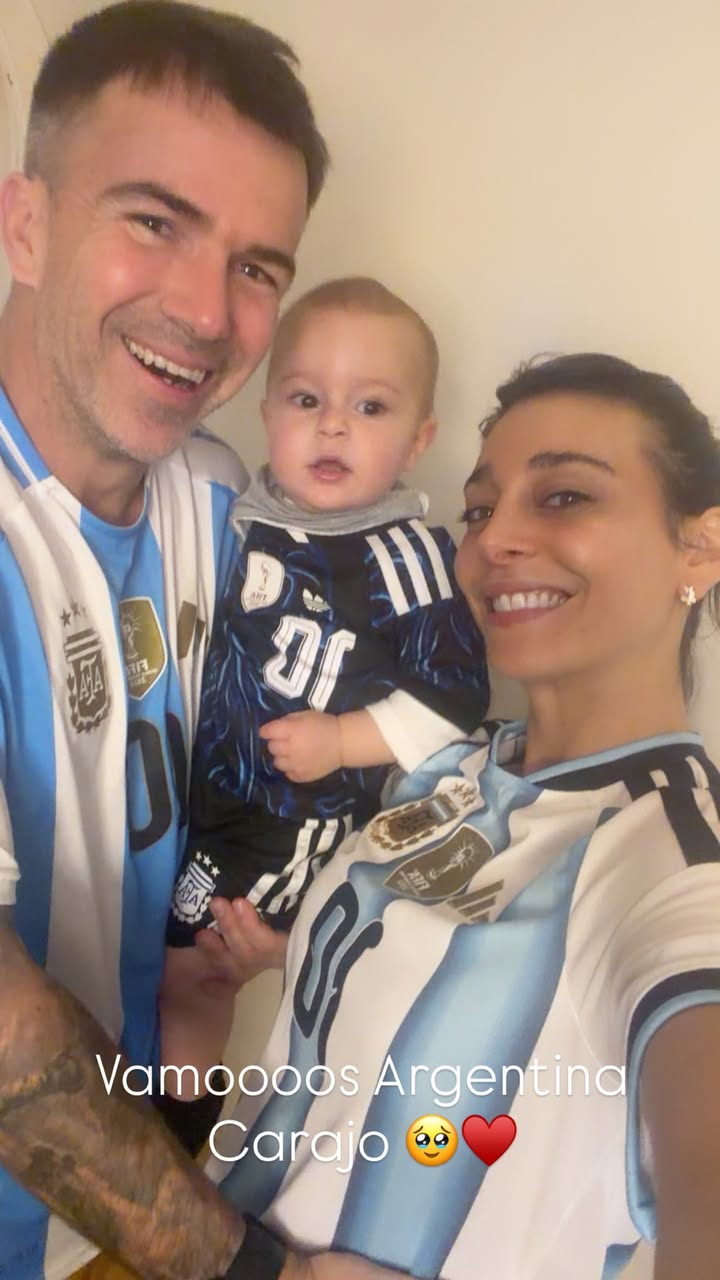 Sol Pérez subió esta foto con Guido Mazzoni y su hijo Marcos 🇦🇷
