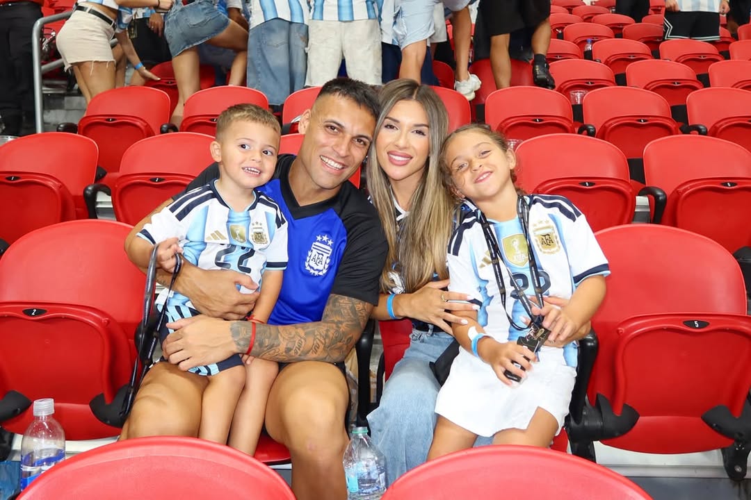 Lautaro Martinez con su familia ❤️