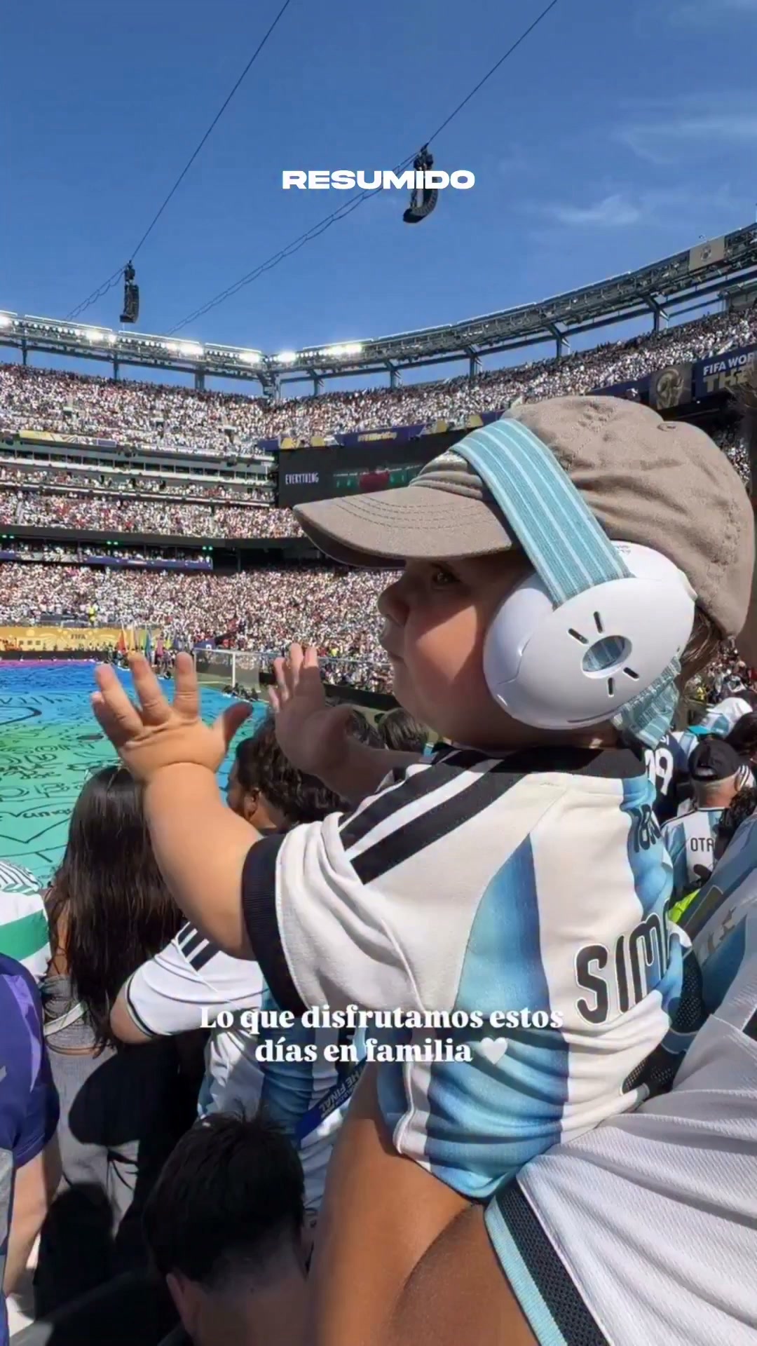 Eva Bargiela subió este video de Faustino en la cancha y escribió:
