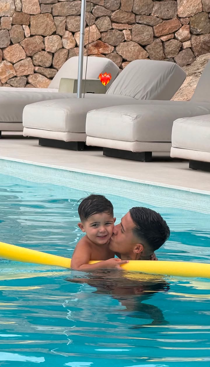 Enzo Fernández y Benja disfrutando juntos