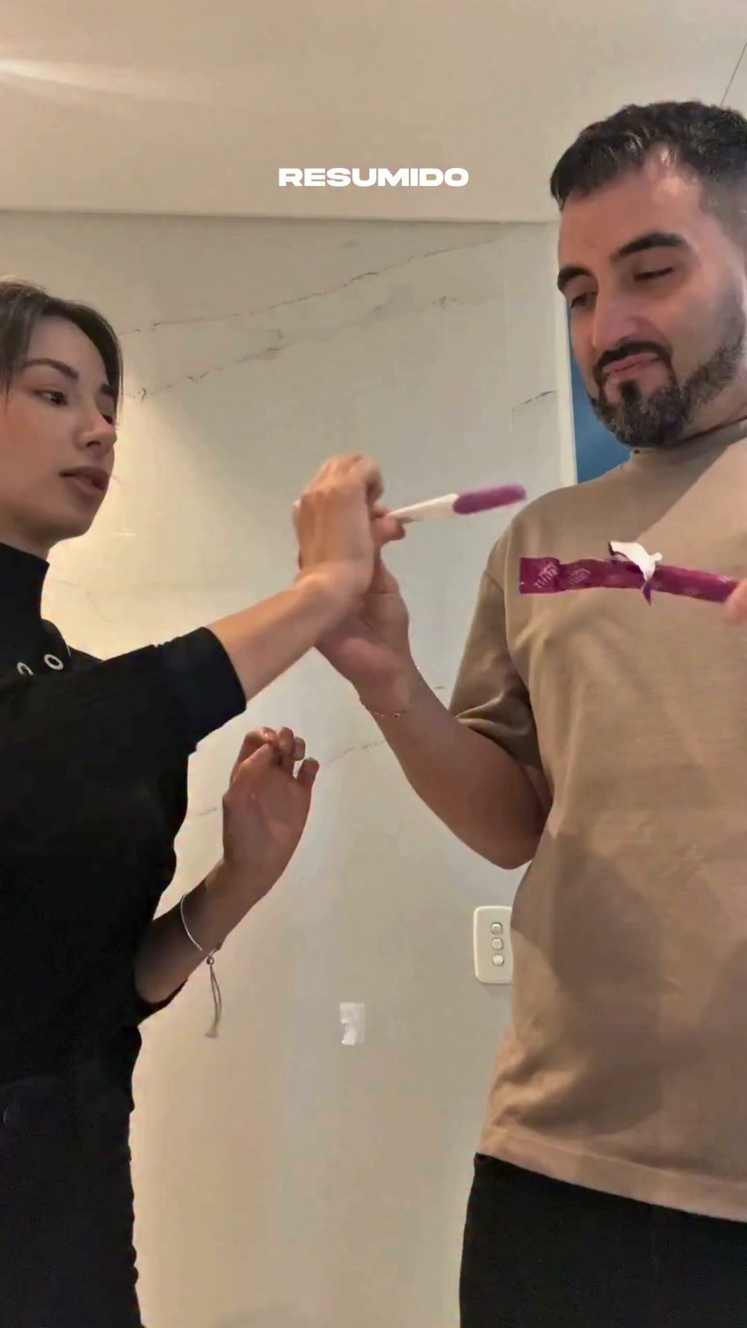 Estefi Barardi compartió este video en redes anunciando su embarazo 🤰