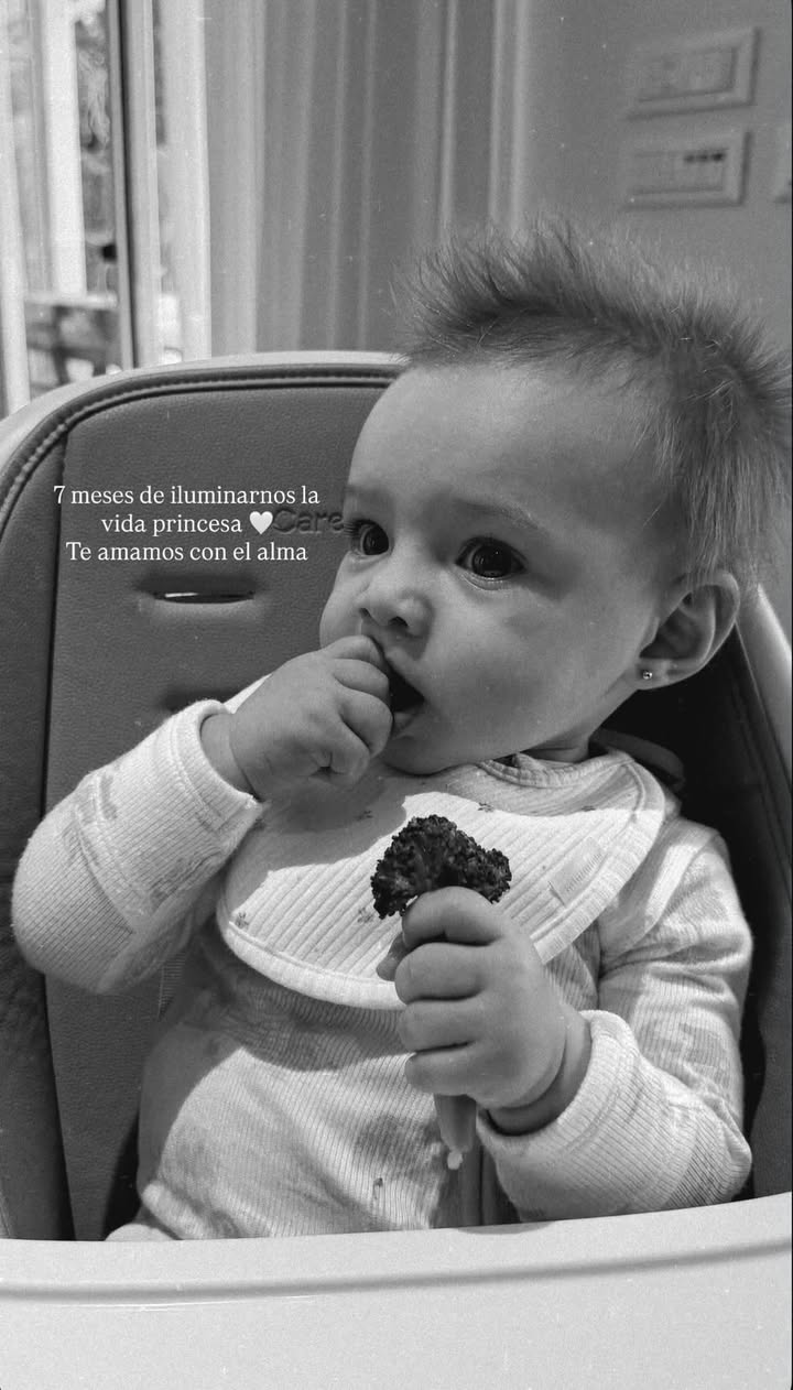 Aitana, la hija de Cami Homs y Jose Sosa, hoy cumple 7 meses 🥹💚
