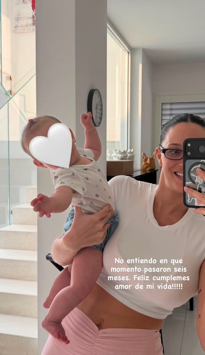 Gia, la hija de Oriana Sabatini y Paulo Dybala, cumple 6 meses 🫶🏼