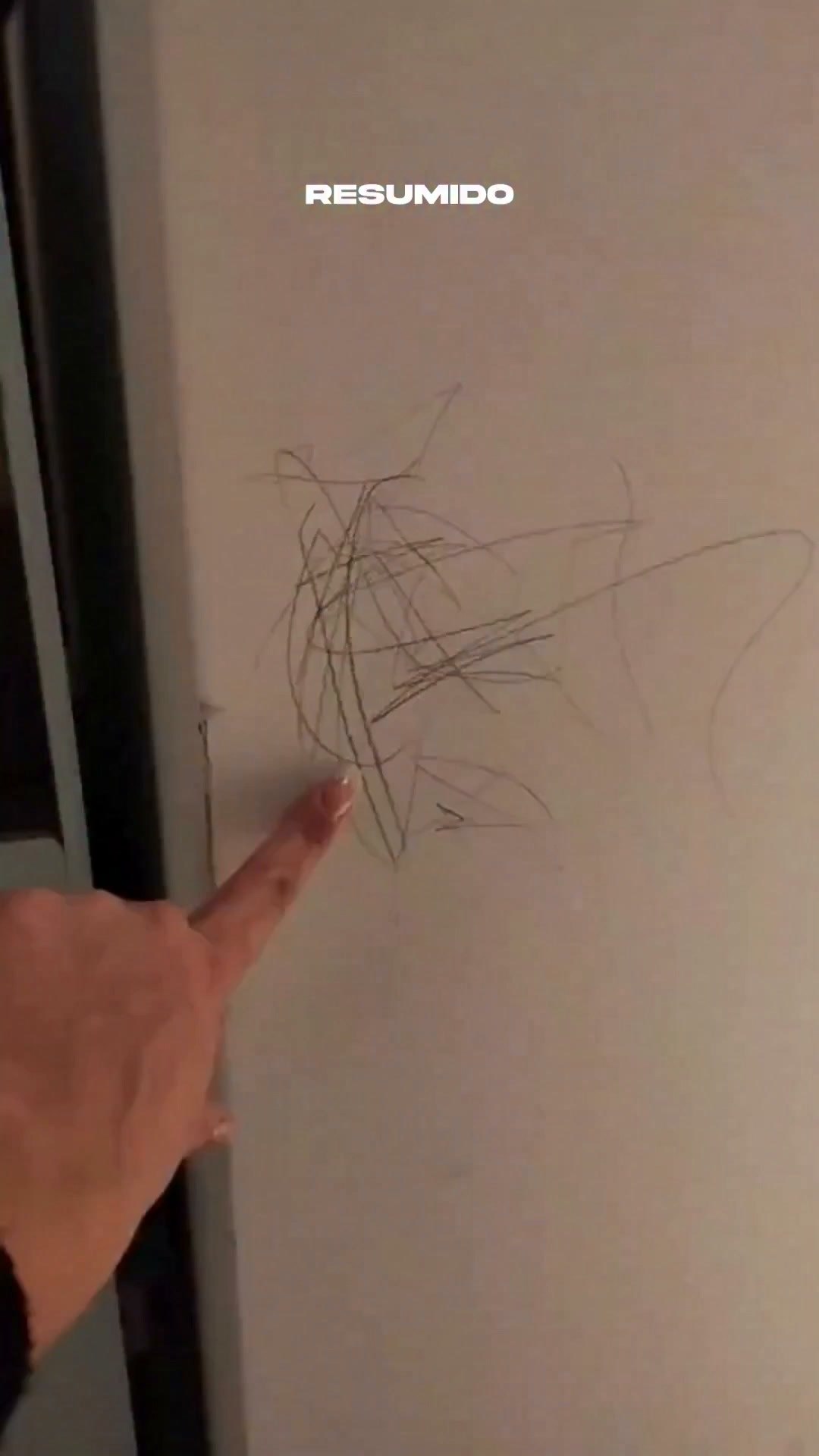 Milenka arrancó a pintar las paredes y se metió en problemas 🧐