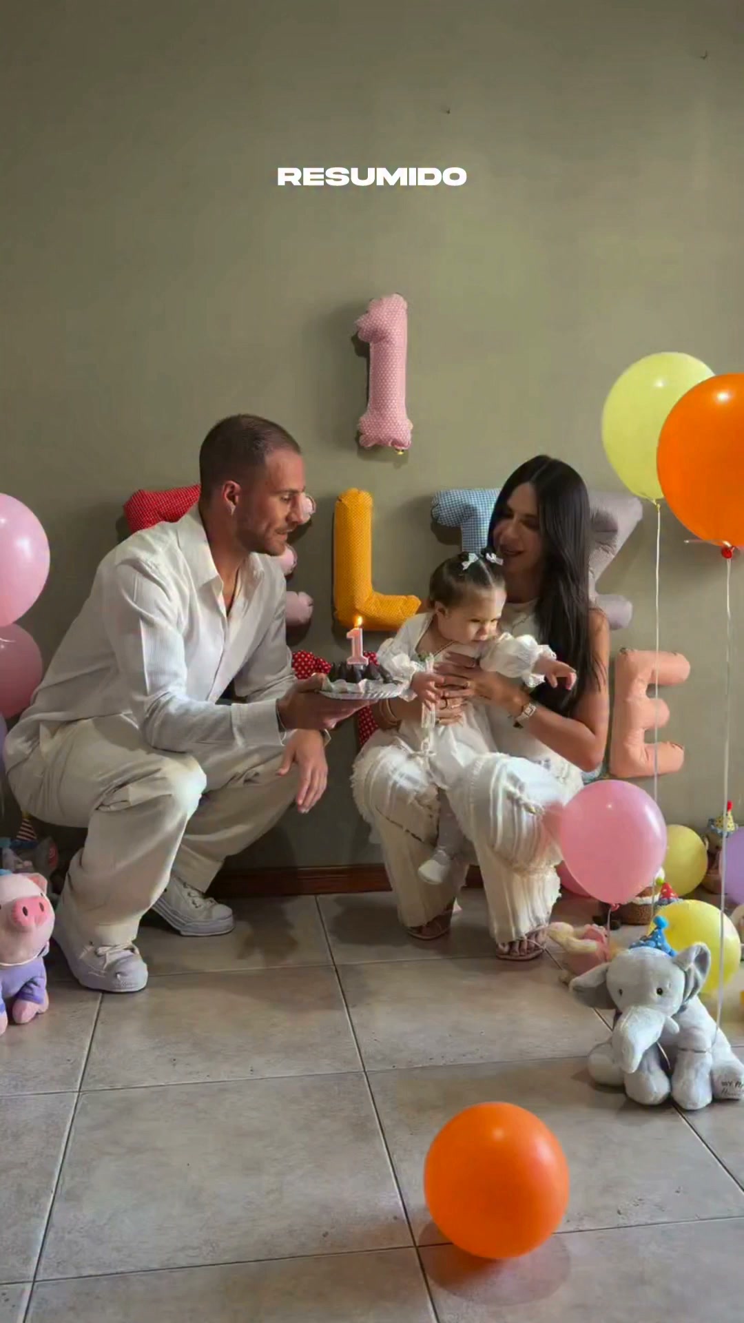 Ailén Cova subió este video con Alexis MacAllister y su hija Alaia