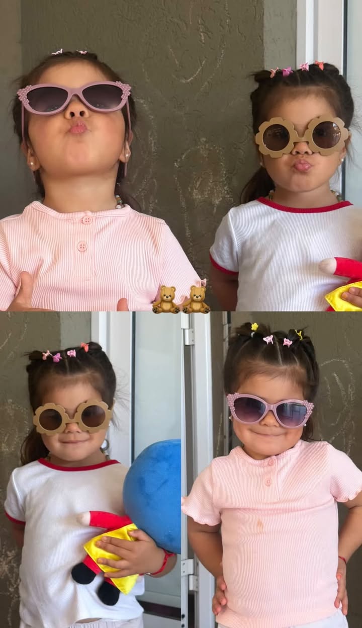 Daniela Celis compartió esta foto de sus hijas Laia y Aime 💘