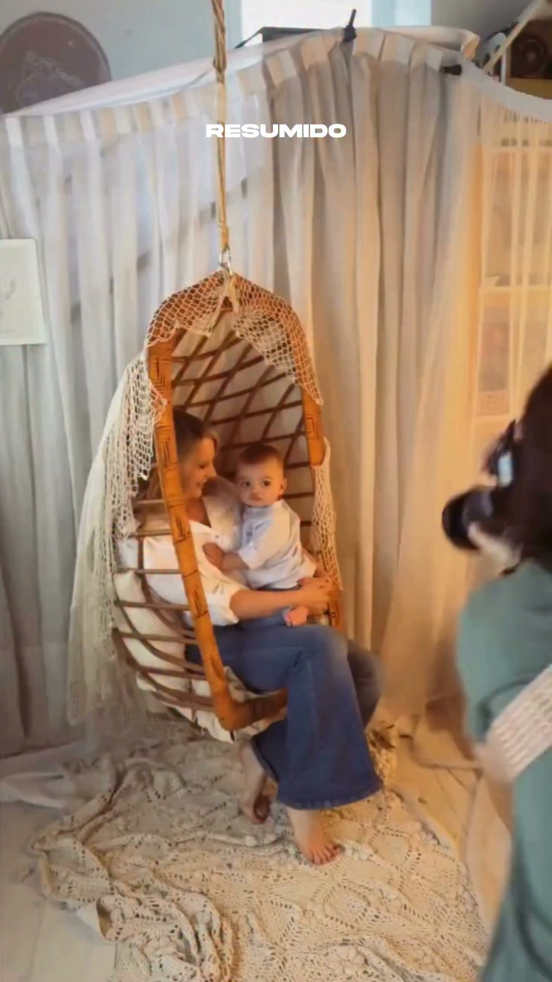Rocío Marengo hizo una sesión de fotos con su hijo Isidro
