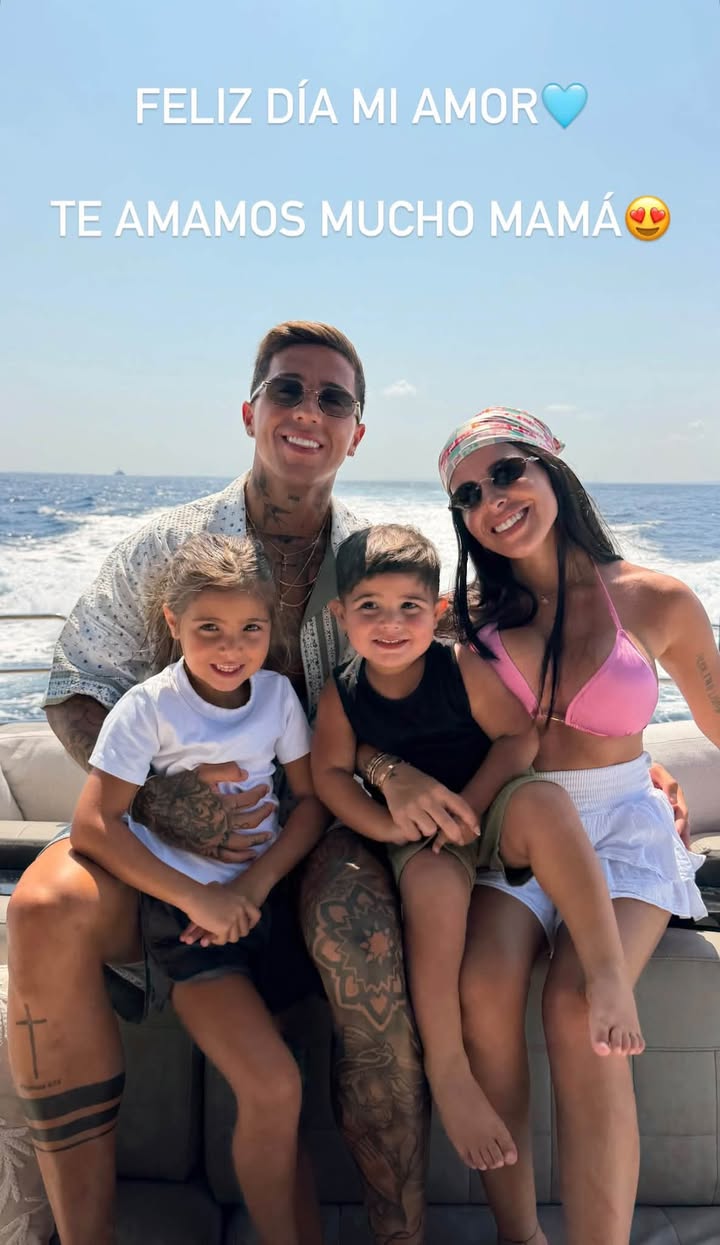 Enzo Fernández y Julián Álvarez compartieron fotos de sus parejas, Valentina y Emilia, para desearles un feliz día de la madre 🫶🏼