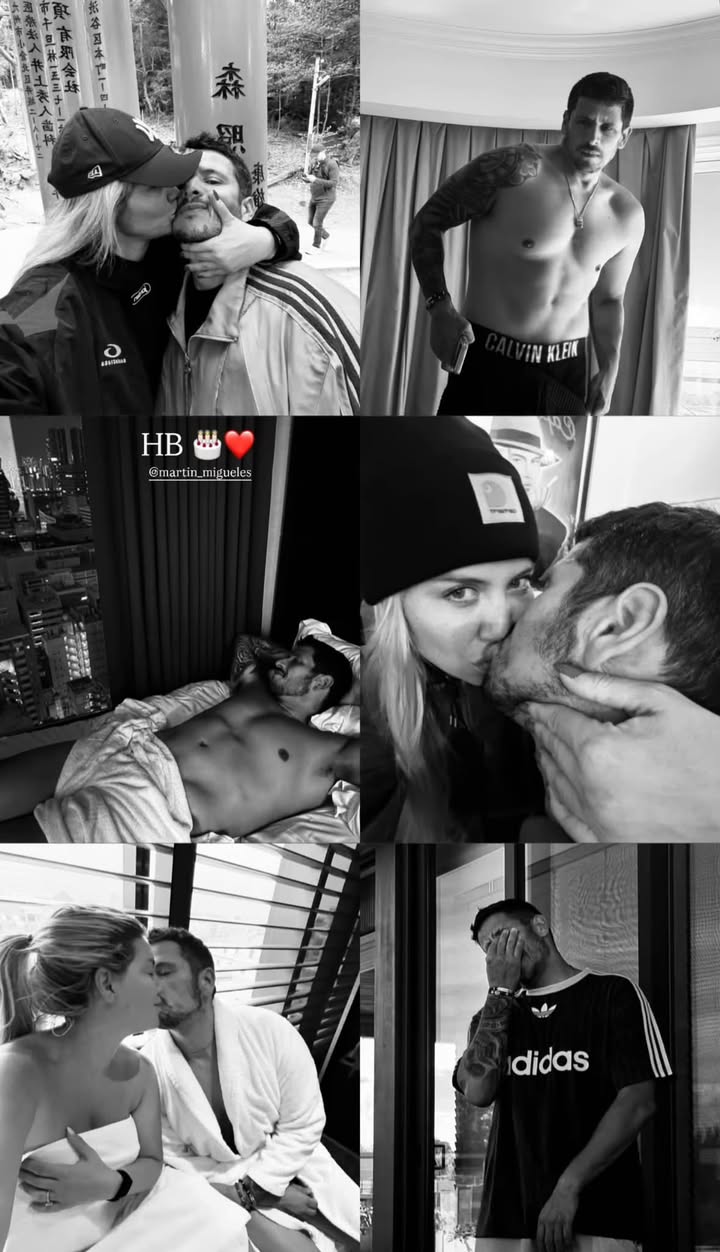 Wanda Nara compartió esta foto con Martín Migueles deseándole un feliz cumpleaños