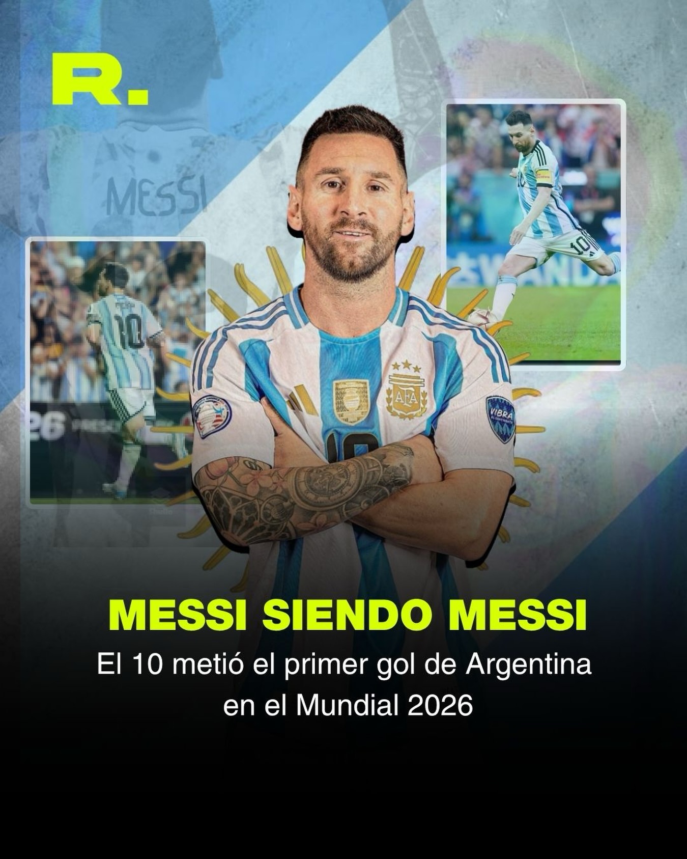 GOL DE MESSI EN SU SEXTO MUNDIAL ⚽️