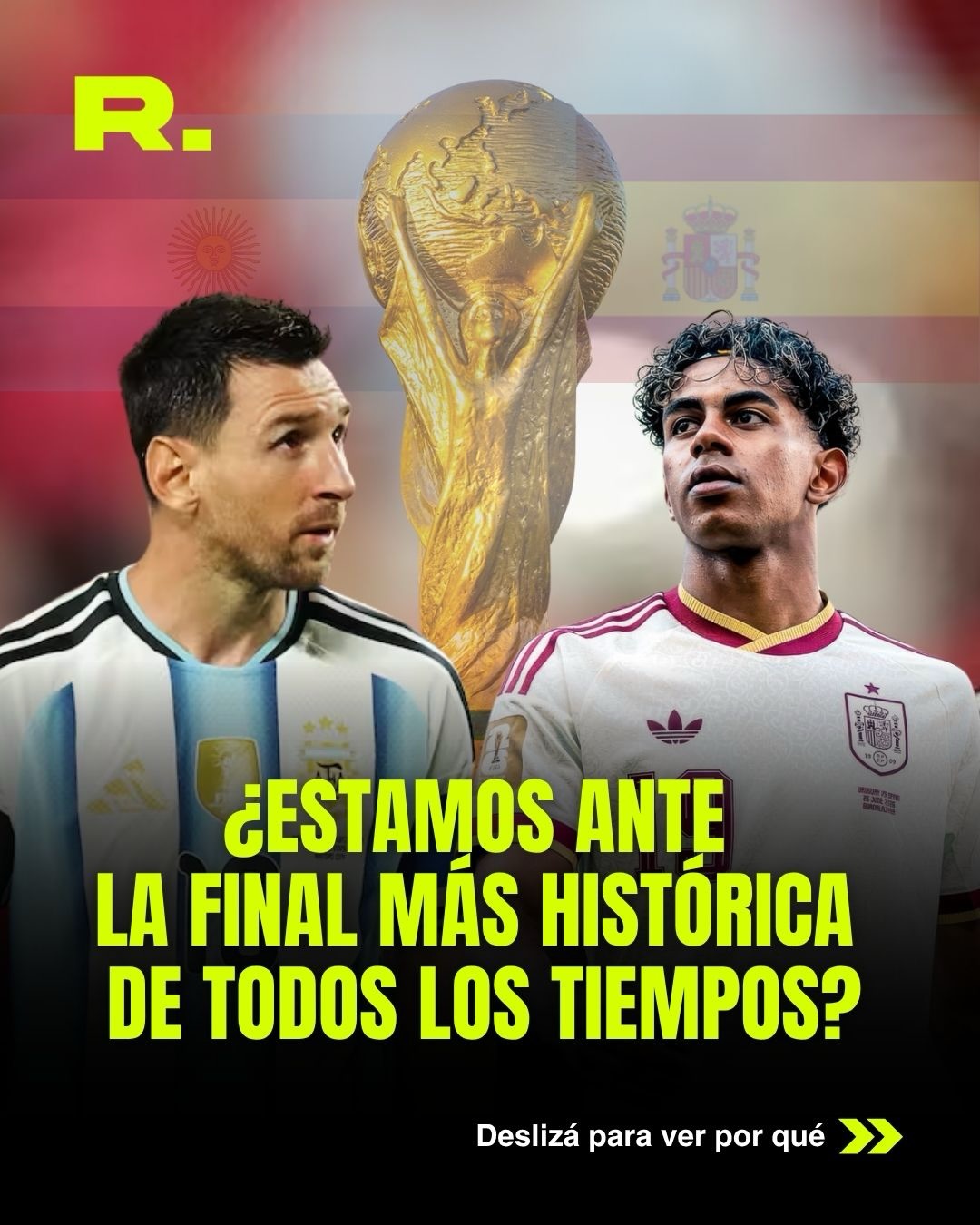 🇦🇷🇪🇦 ARGENTINA VS. ESPAÑA, DOMINGO 16HS (1/12)