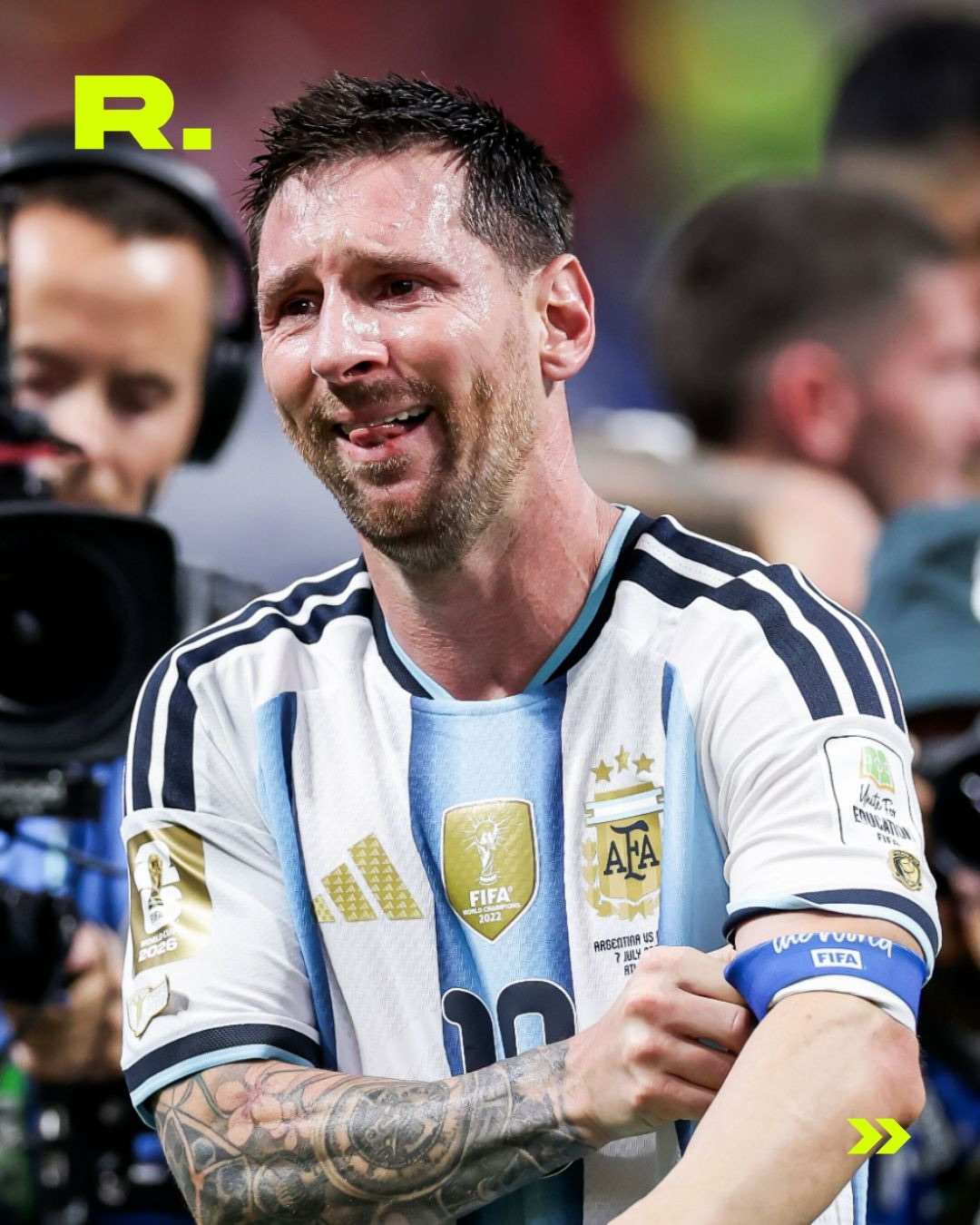 🥹 LA EMOCIÓN DE MESSI DESPUÉS DEL PARTIDO (3/4)