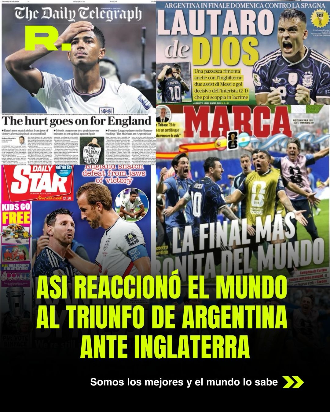🏆 LOS MEDIOS DEL MUNDO SÓLO HABLAN DE ARGENTINA 🇦🇷 (1/11)