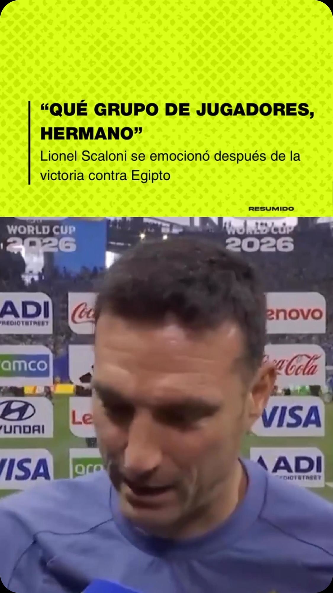 TODOS SOMOS SCALONI DESPUÉS DEL PARTIDO 🥹
