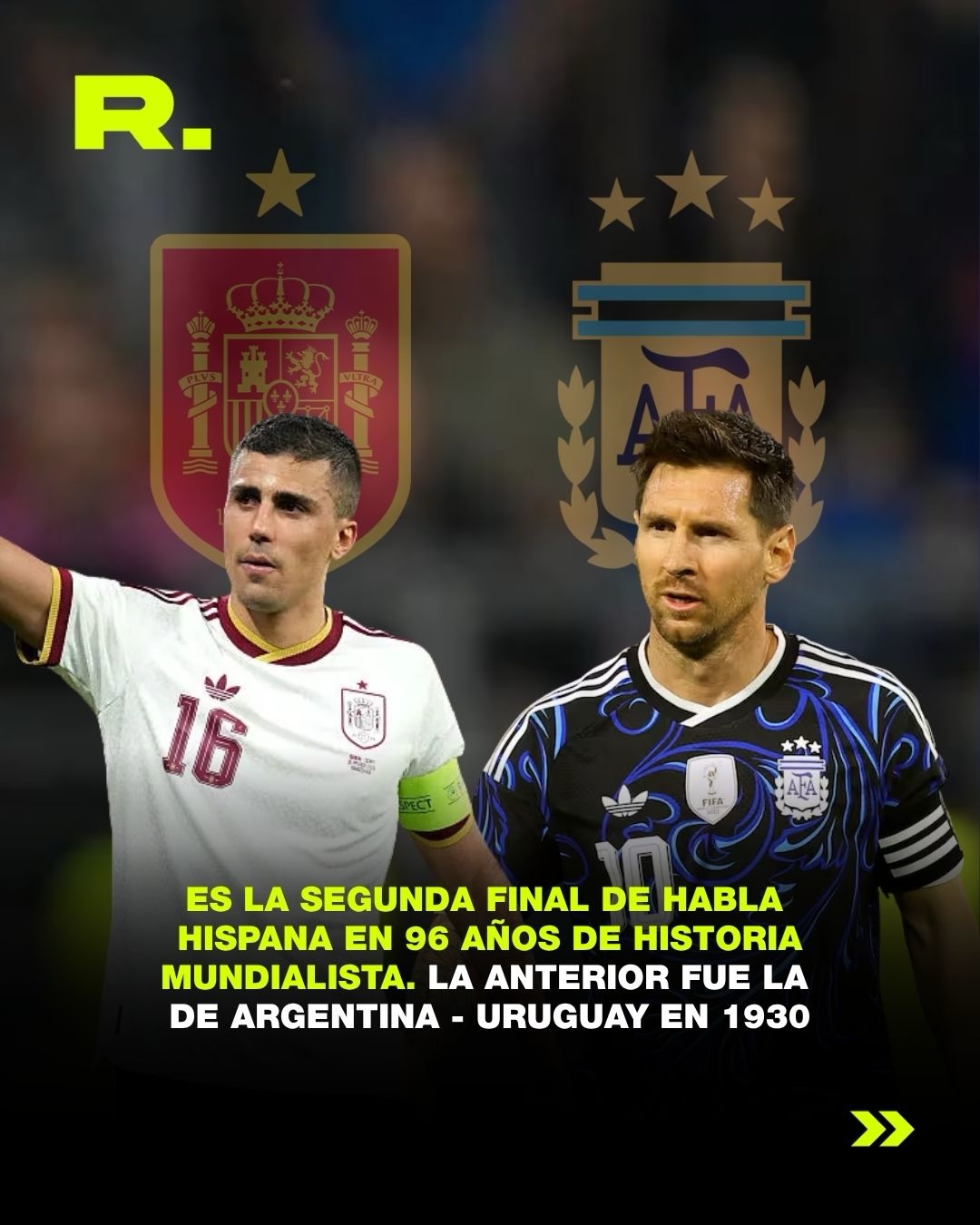 🇦🇷🇪🇦 ARGENTINA VS. ESPAÑA, DOMINGO 16HS (6/12)