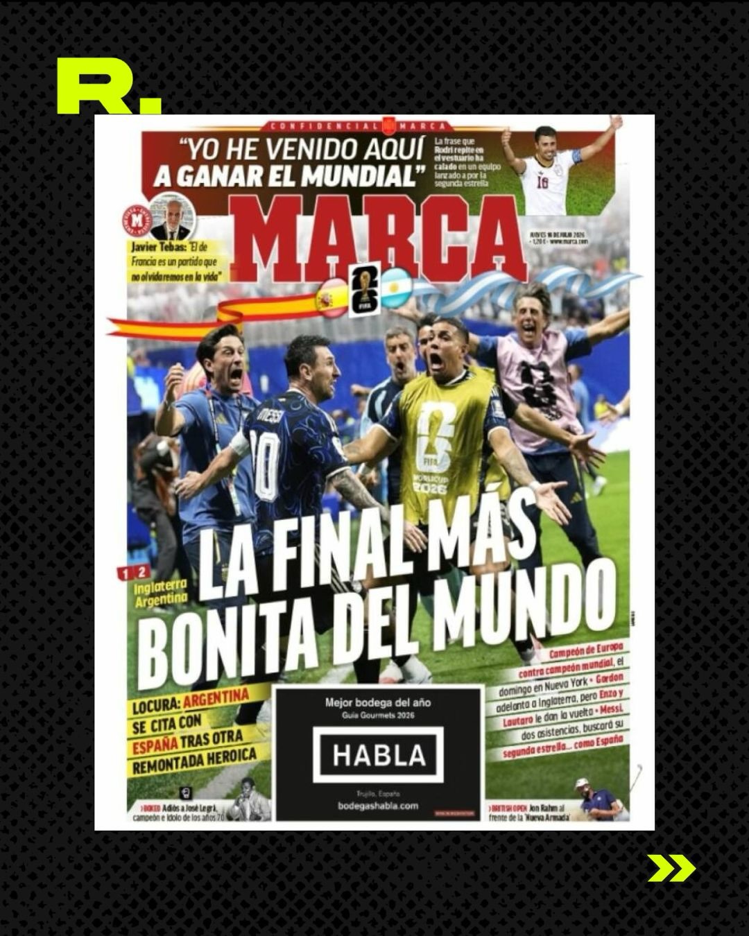 🏆 LOS MEDIOS DEL MUNDO SÓLO HABLAN DE ARGENTINA 🇦🇷 (10/11)