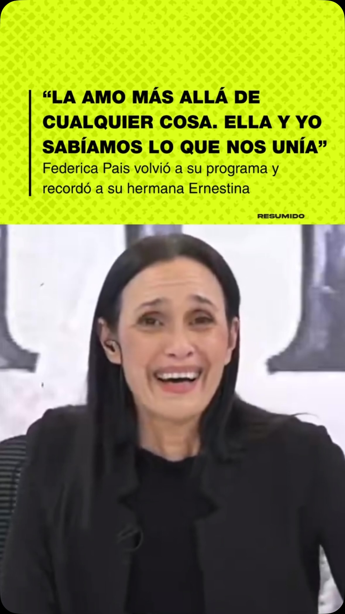 💔 “NECESITABA VOLVER A TRABAJAR. ME HACE BIEN”