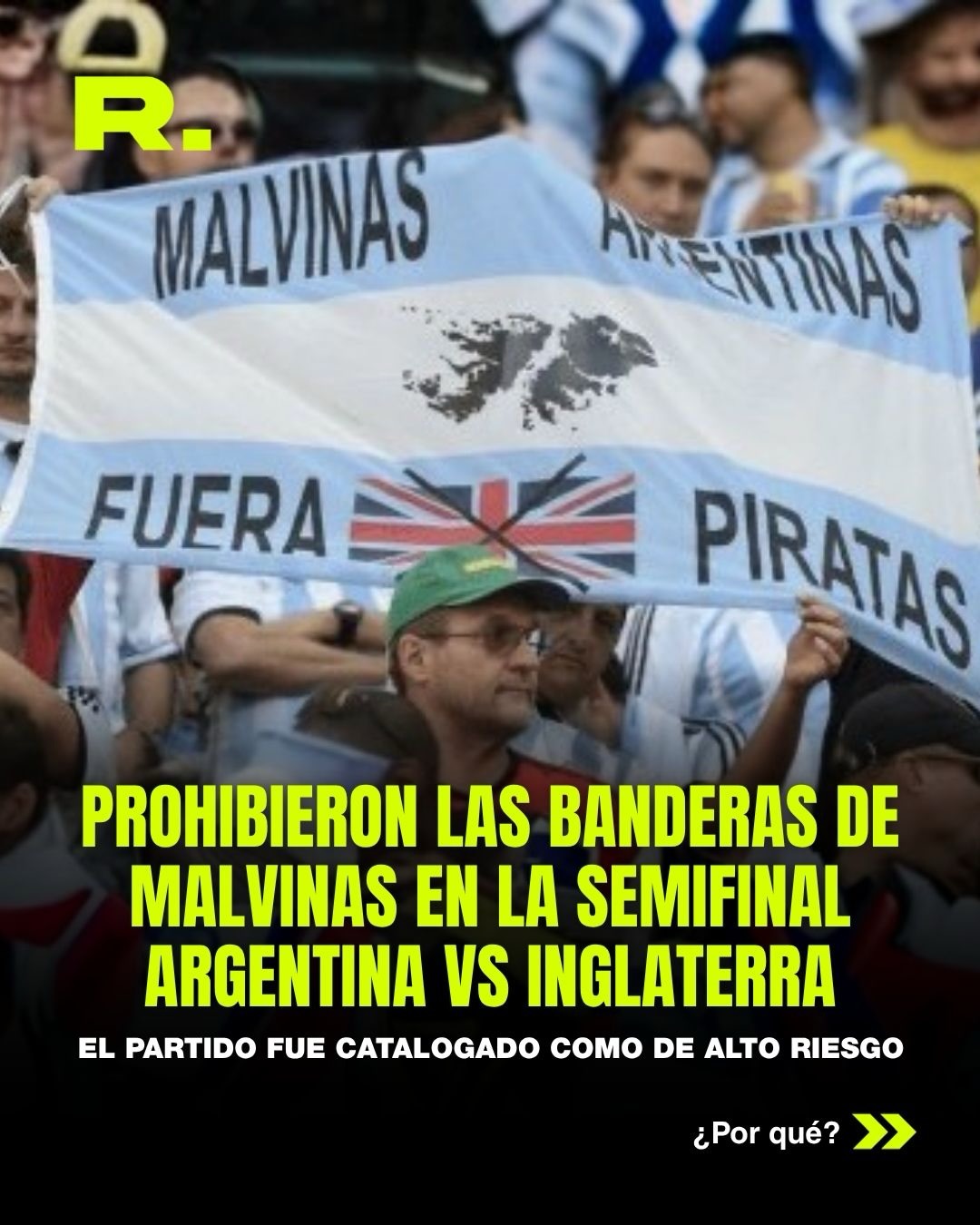 ⭕ PROHIBIERON LAS BANDERAS Y CAMISETAS DE MALVINAS EN EL ARGENTINA vs INGLATERRA (1/4)