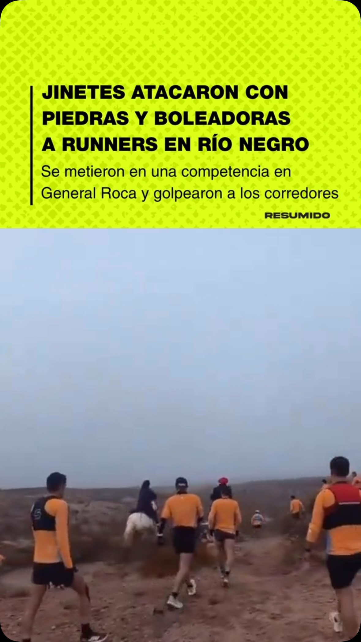 “GAUCHOS VS RUNNERS”🐴💨