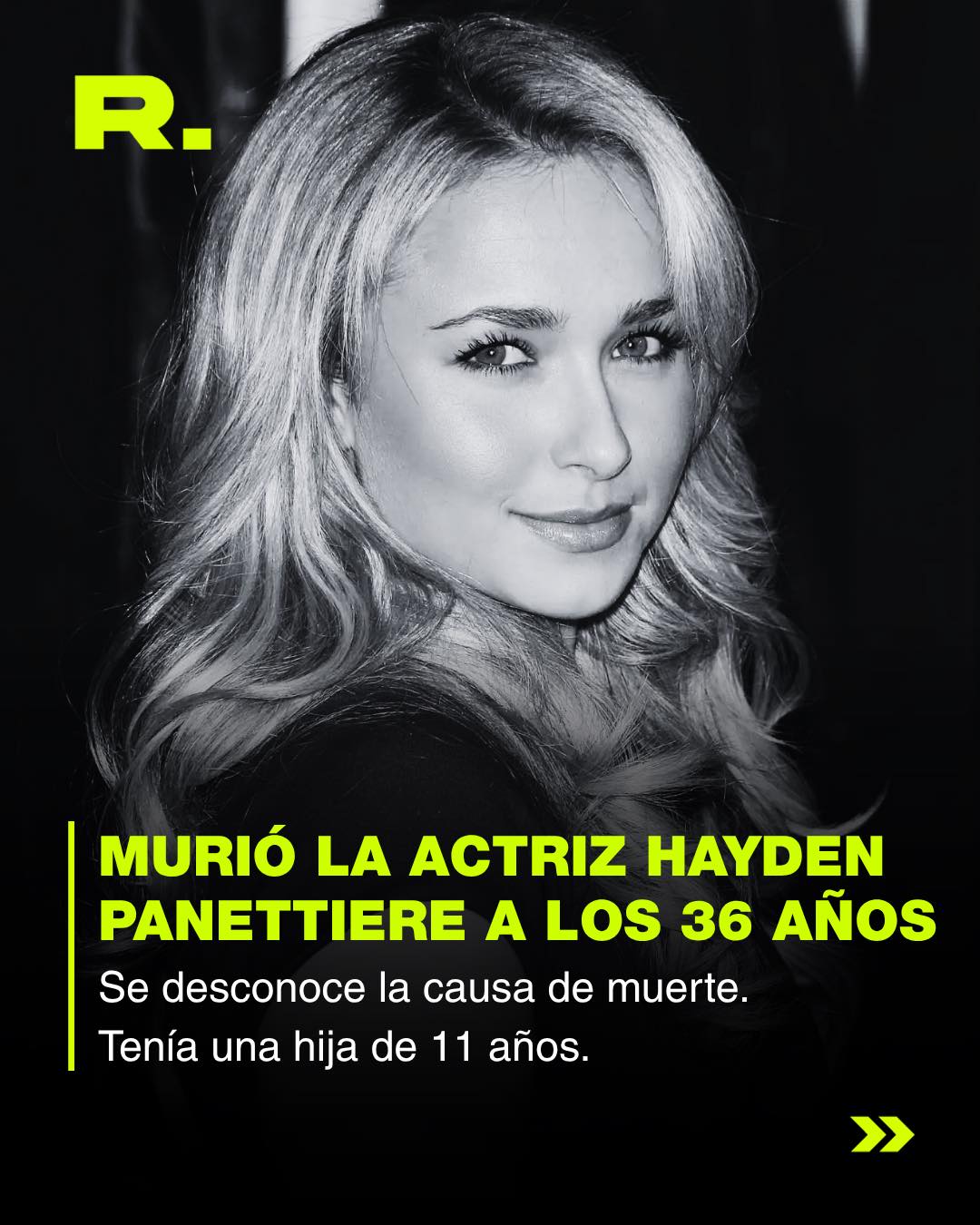 ⭕️ MURIÓ LA ACTRIZ HAYDEN PANETTIERE A SUS 36 AÑOS (1/6)