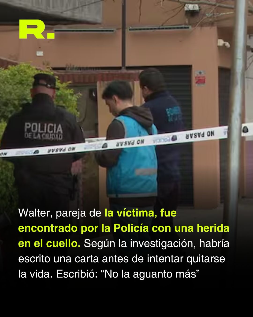 ⭕ LA CARTA DEL FEMICIDA DE DEVOTO: “NO LA AGUANTO MÁS” (3/3)