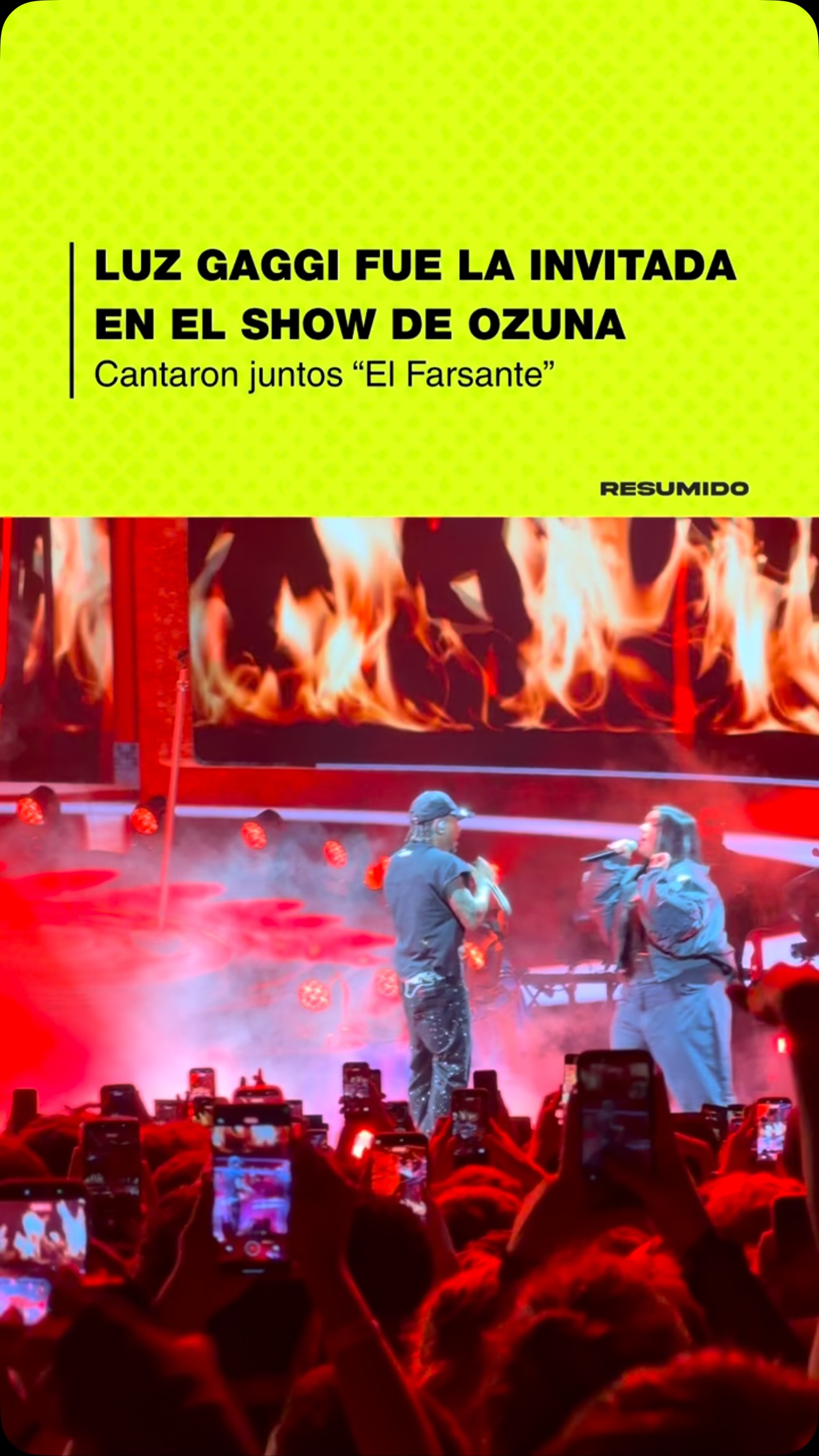 LUZ GAGGI Y OZUNA CANTARON “EL FARSANTE” 🇦🇷