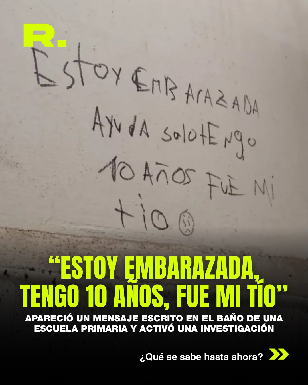 ⭕️ DEJÓ UN MENSAJE EN EL BAÑO Y SE ABRIÓ UNA INVESTIGACIÓN (1/5)