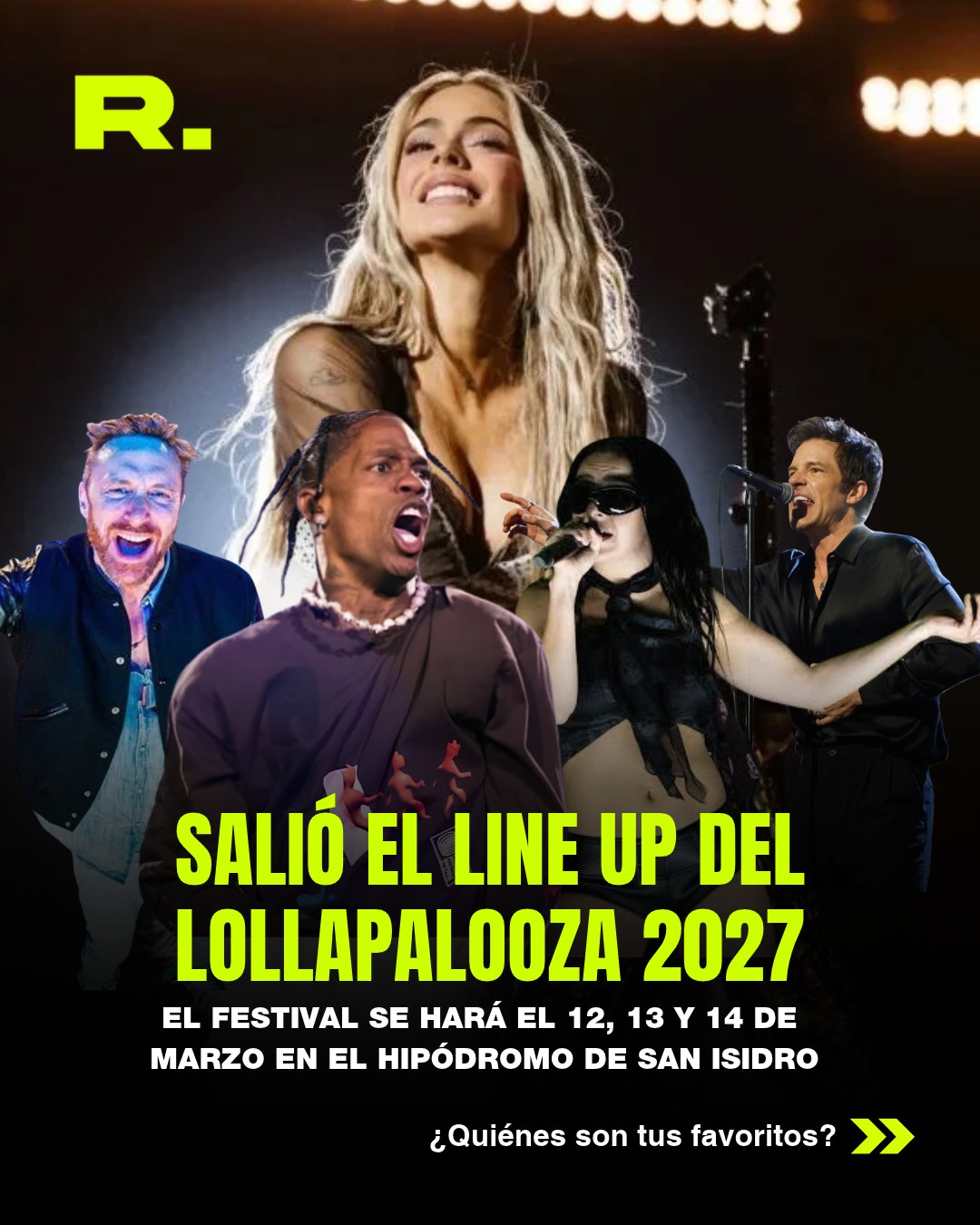 🤩 ¿USTEDES VIERON LO QUE ES EL LINE UP DEL LOLLAAAA? (1/2)