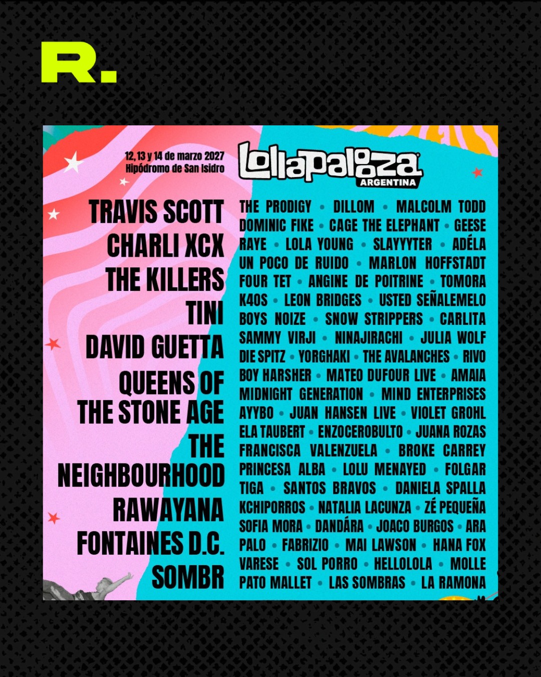 🤩 ¿USTEDES VIERON LO QUE ES EL LINE UP DEL LOLLAAAA? (2/2)