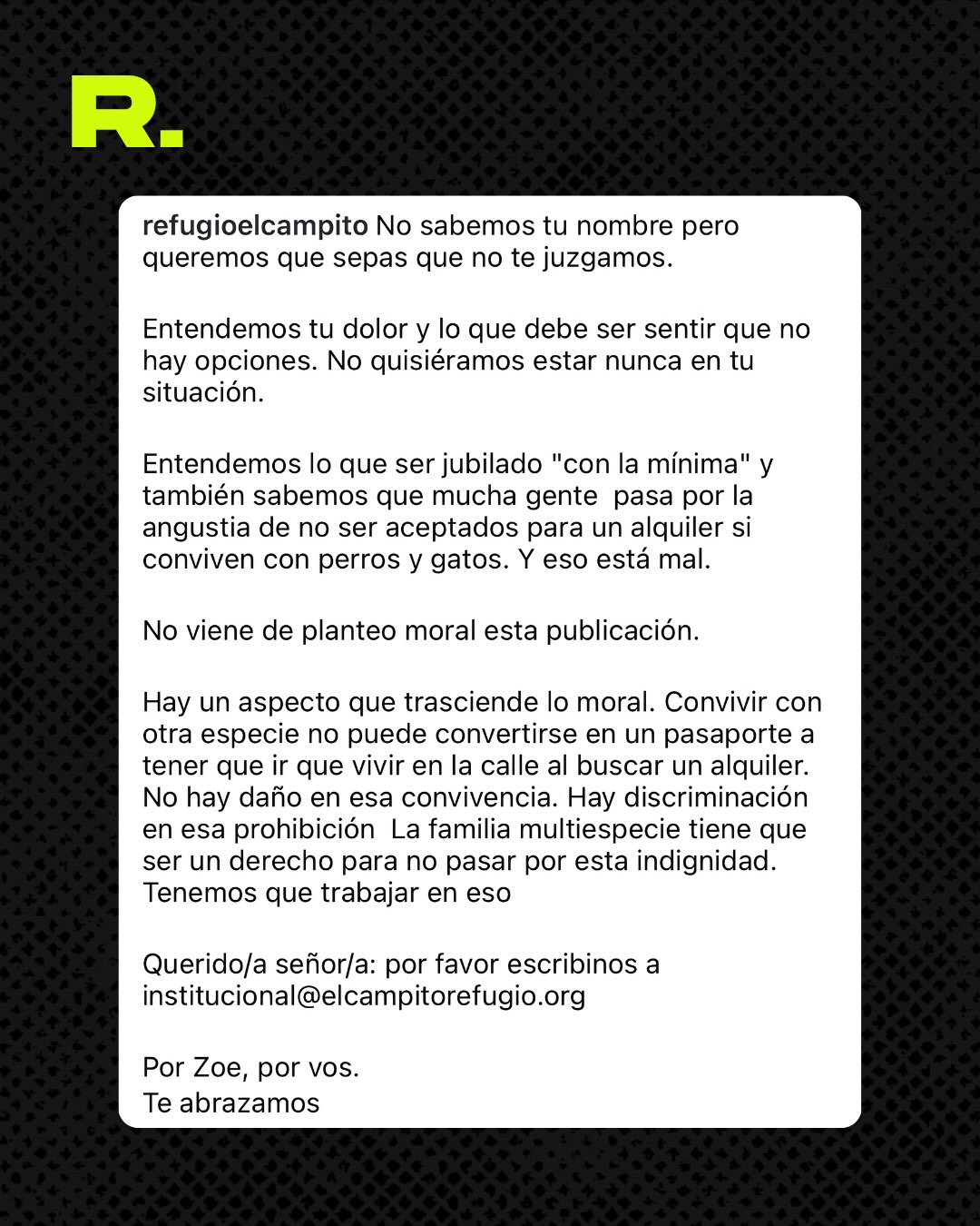 😭 UN JUBILADO TUVO QUE DEJAR A SU PERRITA EN UN REFUGIO (3/3)
