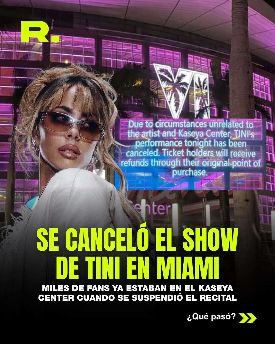 👀 ¿QUÉ PASÓ CON EL SHOW DE TINI EN MIAMI? (1/4)