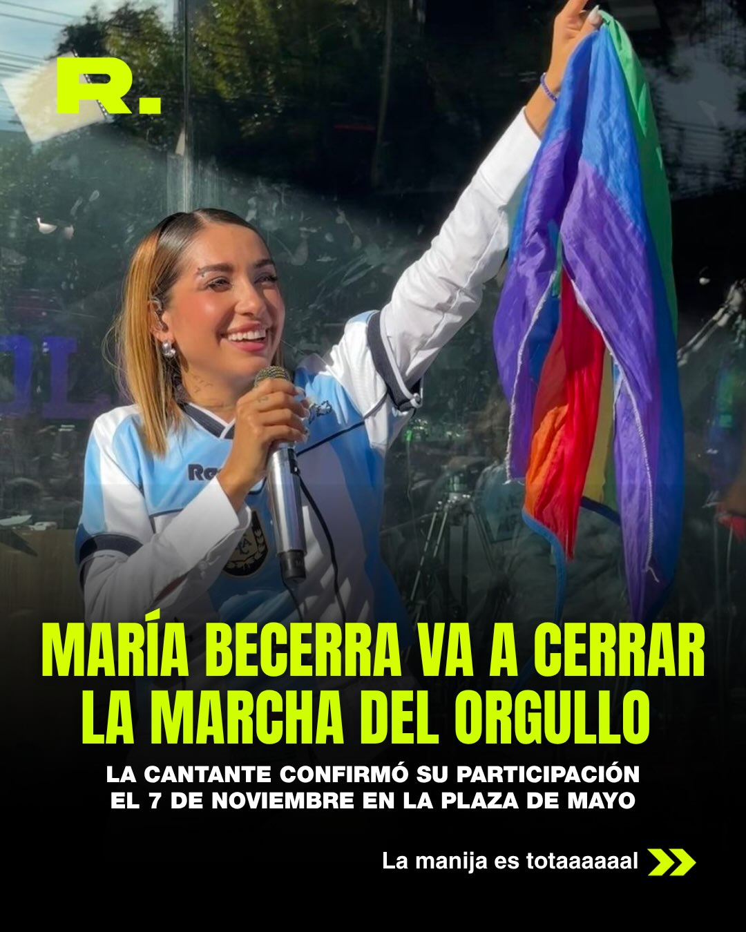 🏳️🌈 MARÍA VA A CANTAR EN LA MARCHA DE ORGULLO (1/3)