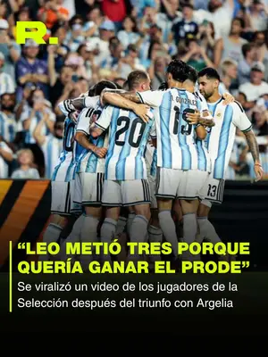 LA SELECCIÓN JUEGA AL PRODE ⚽️ ¿Vos también tenés cositas de Messi?