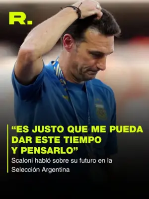 LA EMOCIÓN DE SCALONI DESPUÉS DE LA DERROTA CONTRA ESPAÑA