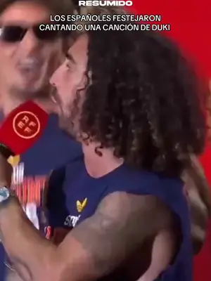 ASÍ FESTEJABA LA SELECCIÓN ESPAÑOLA