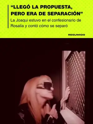 LA JOAQUI SIRVIÓ LA OLLA CONFESÁNDOSE CON ROSALÍA