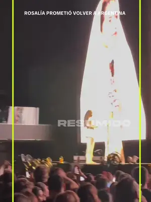 ROSALÍA PROMETIÓ VOLVER A ARGENTINA SIEMPRE QUE PUEDA