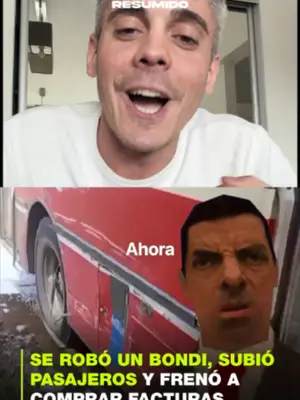 SE ROBÓ UN BONDI, SUBIÓ PASAJEROS Y FRENÓ A COMPRAR FACTURAS