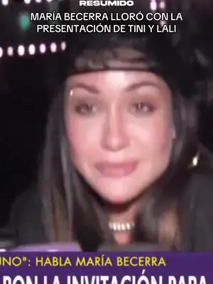 MARÍA BECERRA HABLÓ DE TINI Y LALI