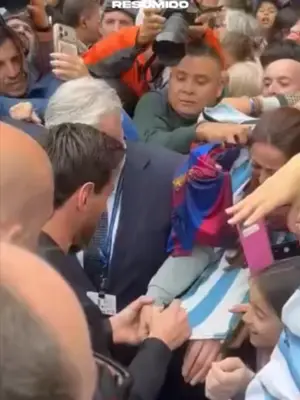 FUROR POR MESSI EN OVIEDO, DONDE RECIBE EL PREMIO "PRINCESA DE ASTURIAS"