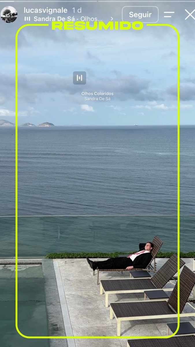 La última foto que subió el argentino Lucas Vignale con Gaspi en Río de Janeiro, horas antes de su accidente en el helicóptero