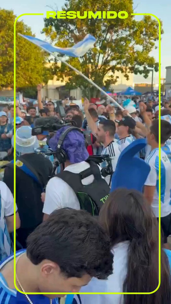 Ya se reunieron los primeros hinchas argentinos en Kansas City para la previa del debut de Argentina en la Copa del Mundo