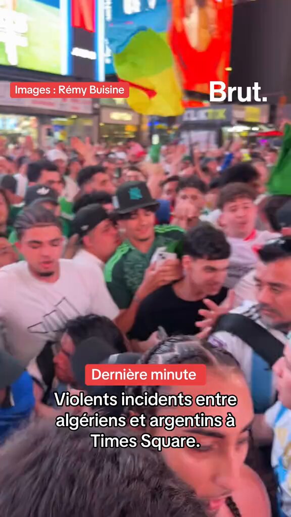 Hinchas de Argelina y de Argentina se agarraron a las piñas en el Times Square